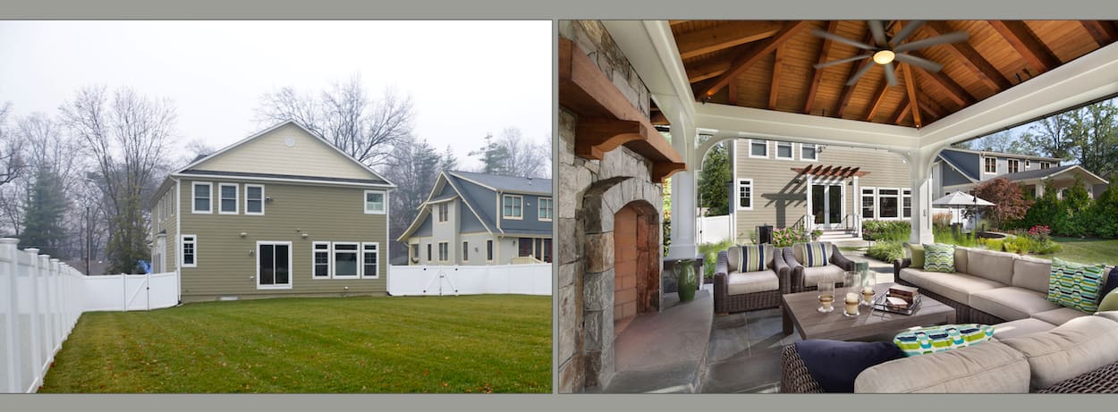 before-after landscape design arlington va