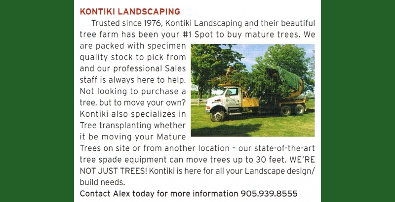 Kontiki has been a regular feature in the regional magazine, Our Homes, since 2011.